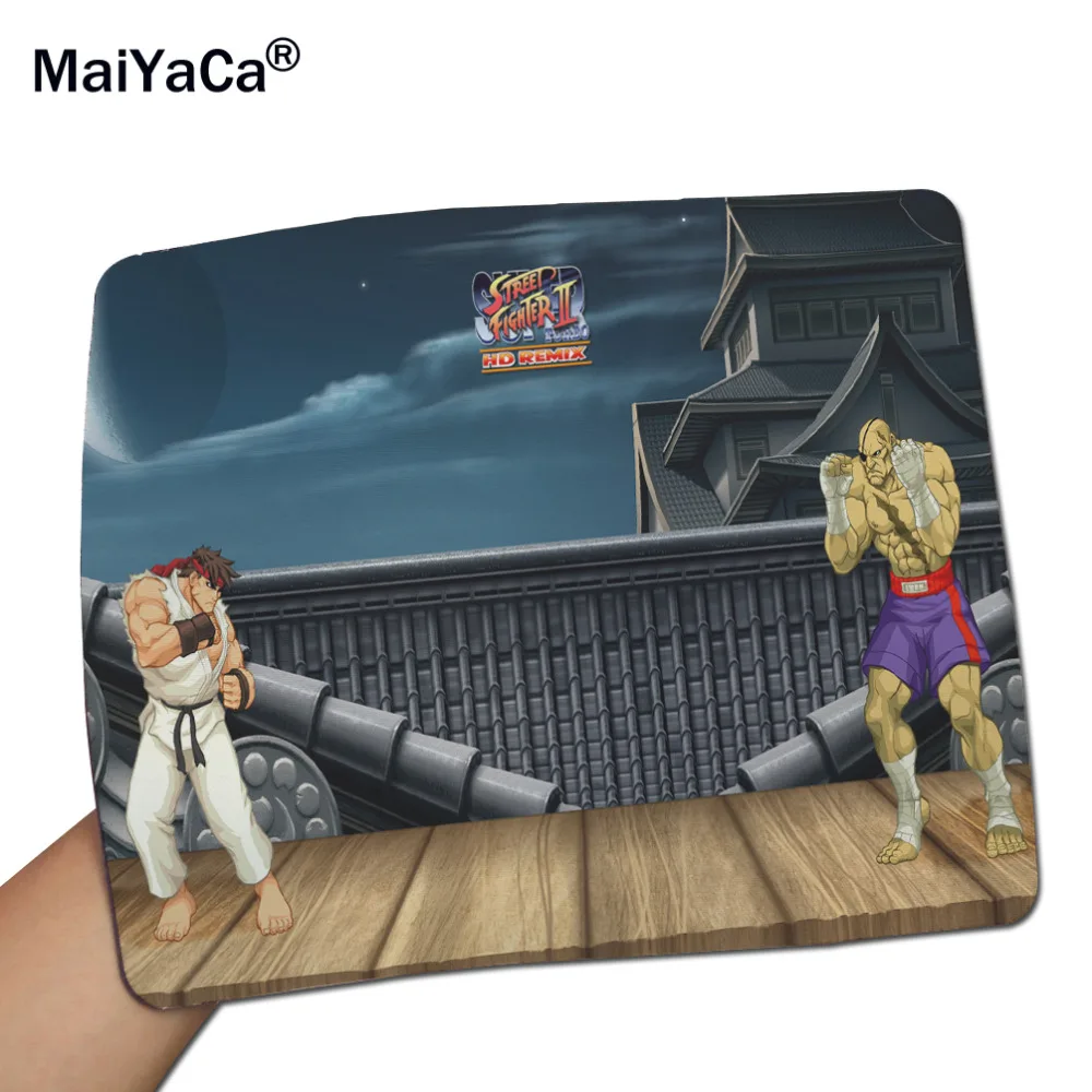 MaiYaCa Ryu Vs Sagat лучшие игровые Пользовательские Коврики для мыши резиновый коврик