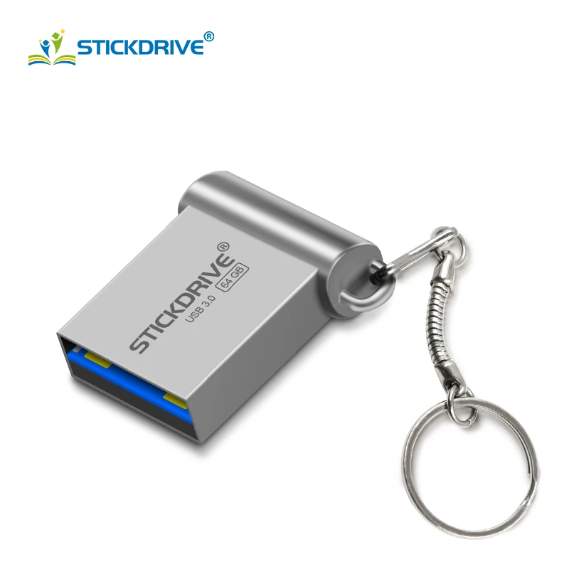 Модный супер мини металлический флеш-накопитель USB 3,0 8 ГБ 16 ГБ флеш-накопитель 32 Гб 64 Гб 128 ГБ usb3.0 флеш-накопитель с кольцом для ключей