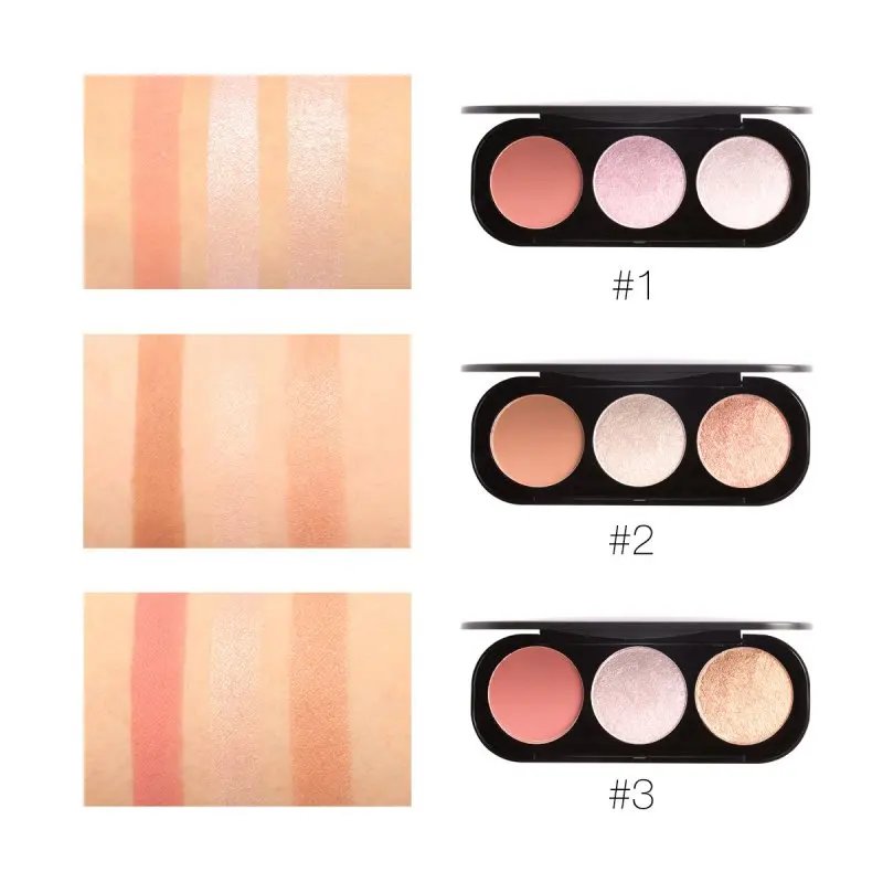 Focallure 3 цвета Blush & HIGHLIGHTER ЛИЦА матовая маркер порошок румяна M3|powder blush|matte highlighterpowder