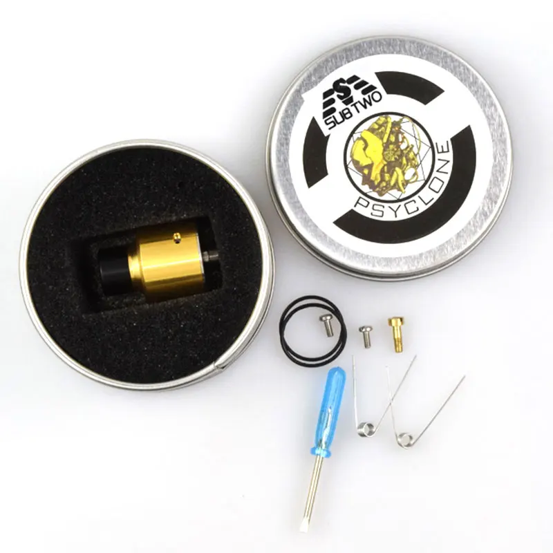 Оригинал Sub Two Hadaly RDA металлические Атомайзеры для электронных сигарет бак с широким отверстием капельный