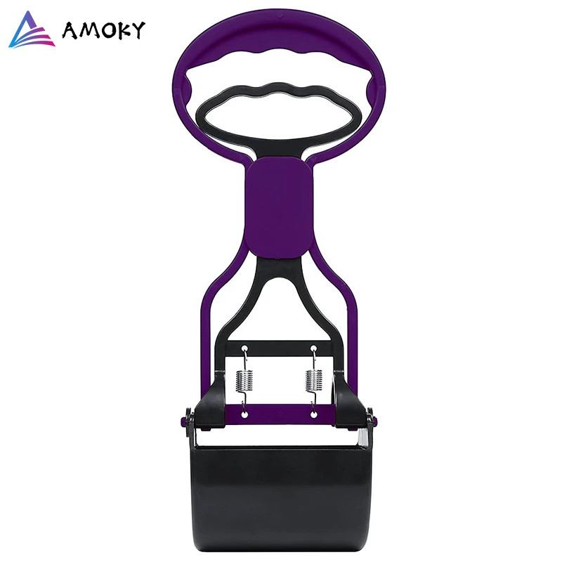 Синий совок для домашних животных 28 см ручка челюсти Poop Совок очистка отходы