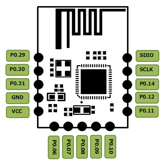 Модуль bluetooth 512 BLE NRF52832 2 шт. | Электронные компоненты и принадлежности