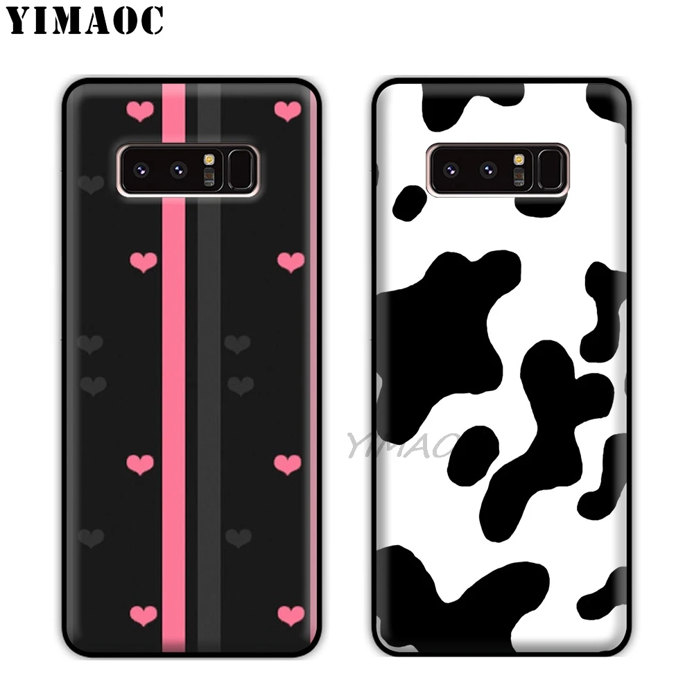 YIMAOC Cute Cow Funny Soft Silicone Case for Samsung Galaxy A9 A8 A6 Plus 2018 A5 A3 2017 2016 Note 9 8 |
