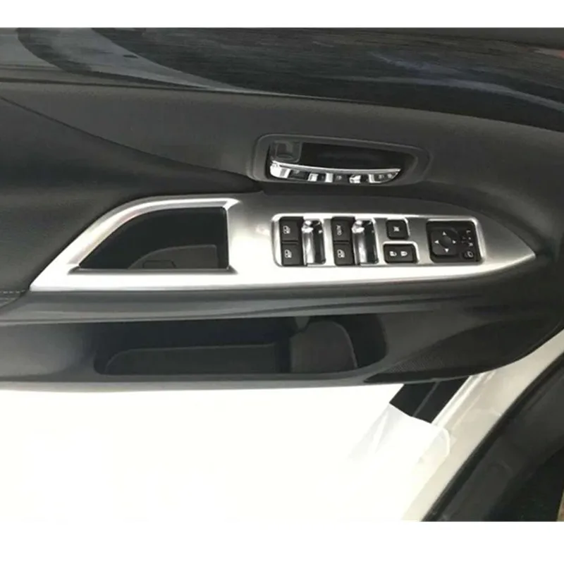 Панель переключателей окон из углеродного волокна с левым рулем 4 шт. для Mitsubishi