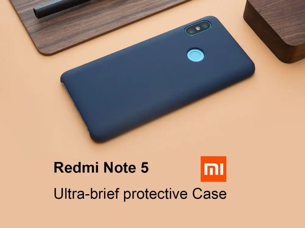 Официальный мягкий тонкий чехол-накладка для Xiaomi Redmi Note 5 Pro