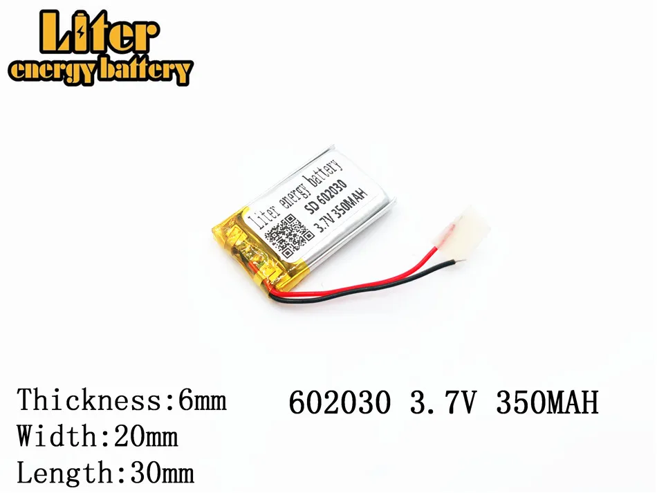 Литий полимерный аккумулятор 350 мАч 602030 3 7 в Bluetooth MP3 MP4 Смарт часы беспроводная