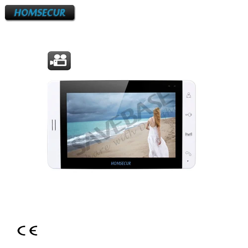 HOMSECUR внутренний монитор с функцией записи для проводной видеодомофона HDW