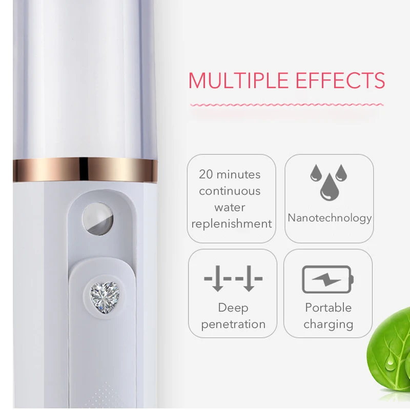 USB портативный нано распылитель тумана спа машина небулайзер для лица увлажнение