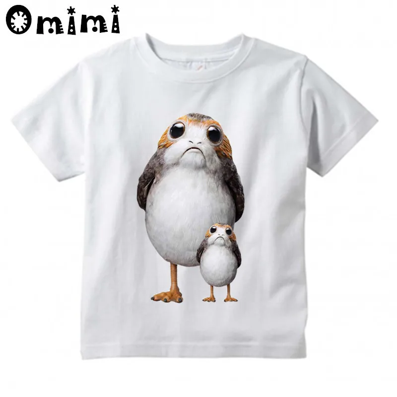 Детская футболка с милым рисунком Звездные войны дизайн Porgs отличные