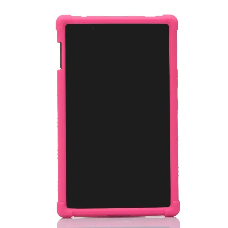 rose red Aoruika для lenovo TAB 4 8 TB-8504 TB-8504 N/X/F чехол для планшета, уплотненная Противоударная задняя крышка, детский силиконовый чехол-подставка - Цвет: rose red
