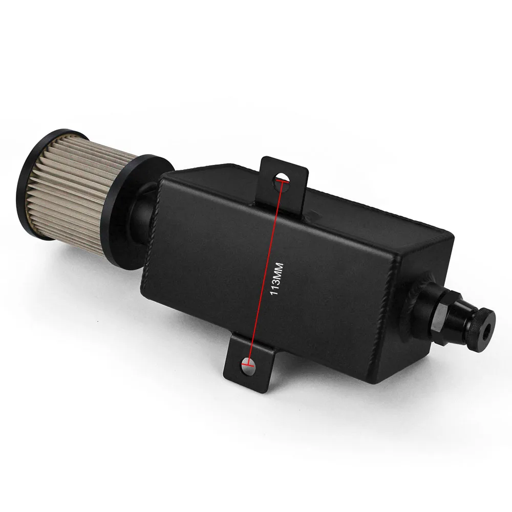 Универсальный Автомобильный Алюминиевый маслоуловитель RASTP-1L черно-серебристые