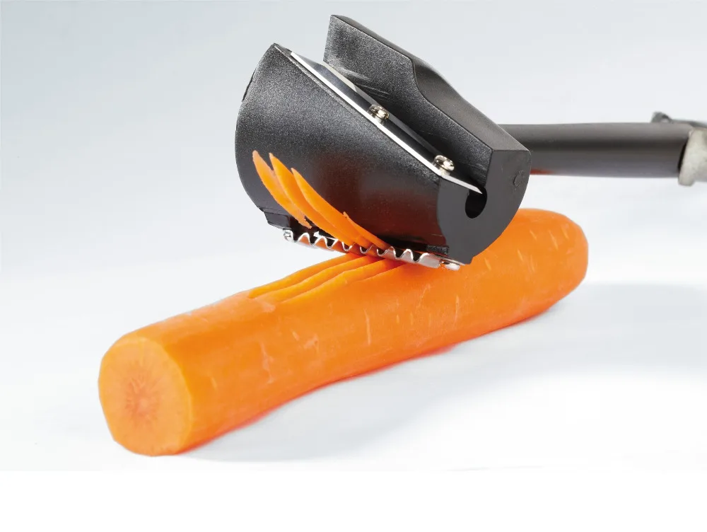 Stainless Steel Slicers Vegetable Fruit Spiral Shred Process Device Cutter Slicer Peeler Kitchen Tool Wave type Shredder | Дом и сад