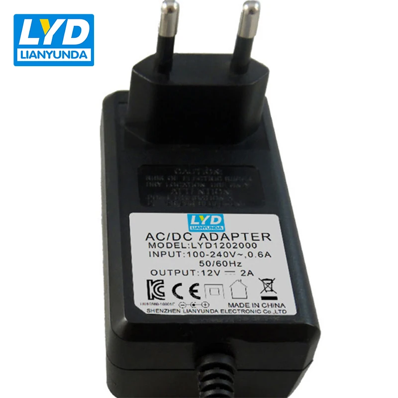 Для Кореи 12В/2а AC-DC адаптер питания для электрического оборудования переключения
