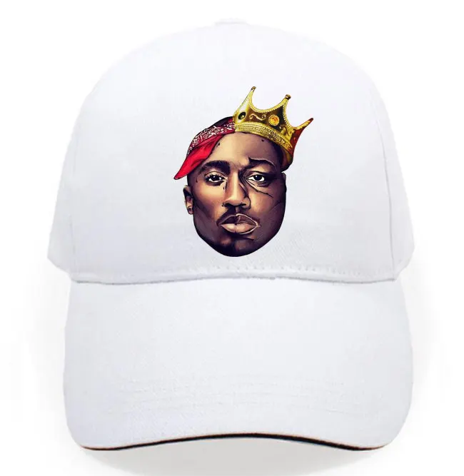 Модная бейсболка biggie 2PAC Tupac rap hiphop king из хлопка для мужчин и женщин Снэпбэк Кепка