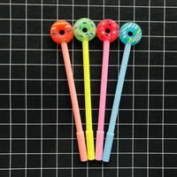 2x cute silicone donuts dessert cookies gel pen writing school office supply gift signing writing pen student stationery