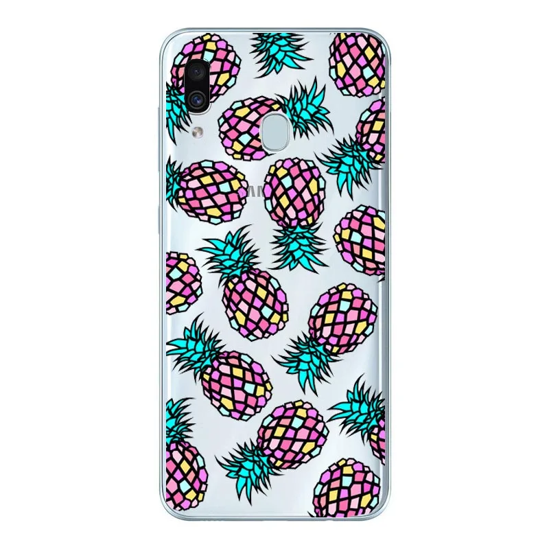 Для Samsung A30 чехол Животные Мягкий ТПУ Прозрачный бампер для Galaxy A10 силиконовый