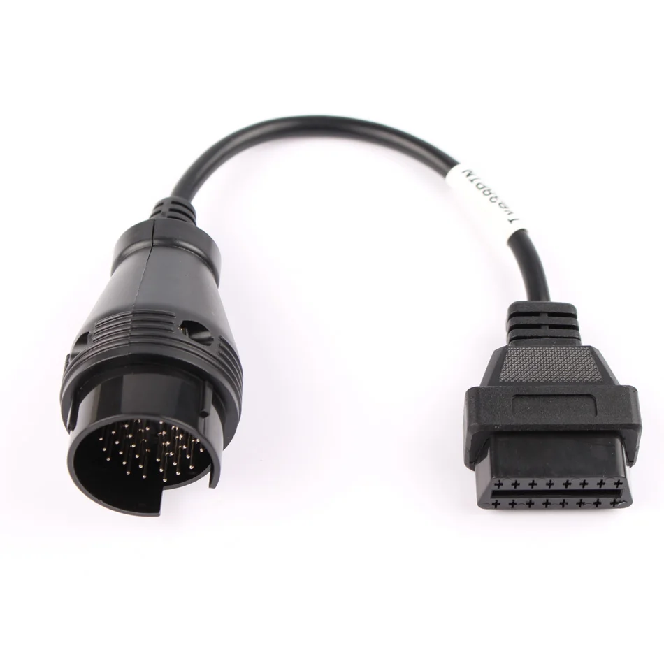 38pin кабель для б/у OBD1 к obd2 16pin диагностический интерфейс Iveco 38 pin OBDII Бесплатная