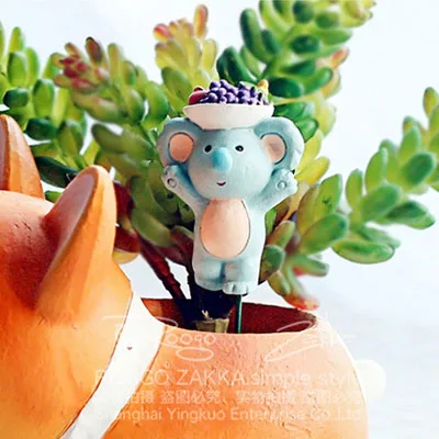 Zakka милые маленькие животных цветочные орнаменты мини тройку садоводства пейзаж