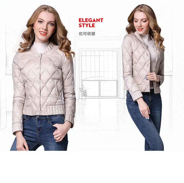 S-3XL, новинка, женская модная куртка-пуховик на белом утином пуху, женский ультра-светильник, тонкий однобортный теплый пуховик, переносная верхняя одежда
