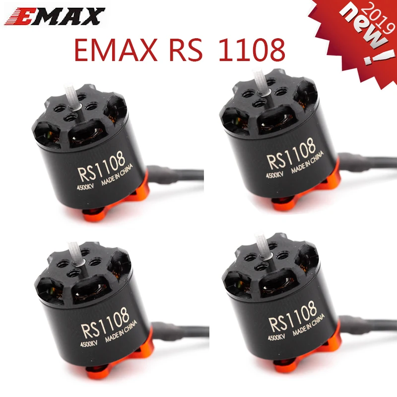 4 компл./лот EMAX RS 1108 4500KV 5200KV 6000KV двигатель CW для FPV RACER Quadcopter Kvadrokopter RC Дрон