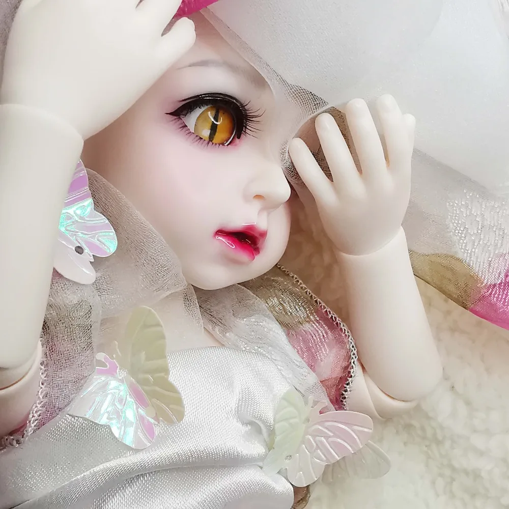 Зверь оранжевые глаза Bjd кукольные пластиковые кошачьи sd глазные яблоки для 1/3 1/4