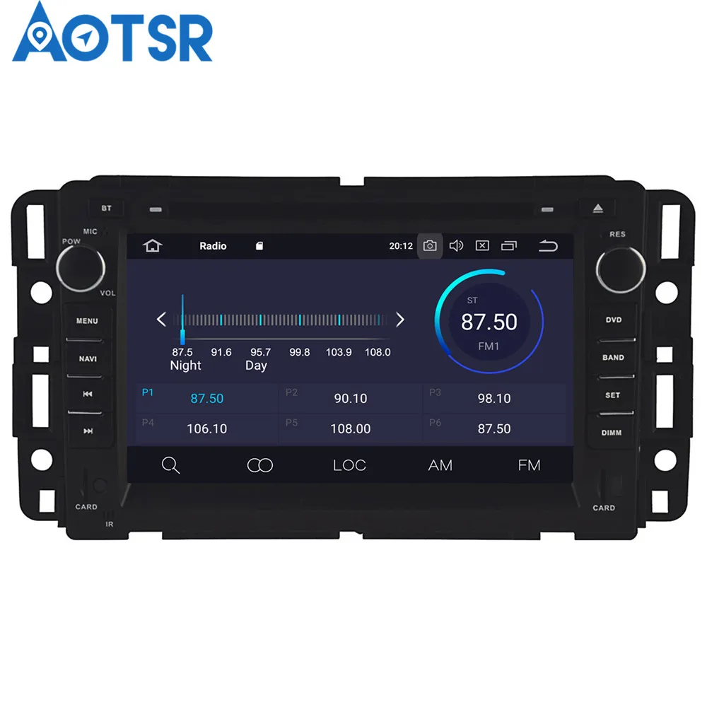 Android 9 0 8 core dvd-плеер для автомобиля GPS навигации GMC Yukon Tahoe 2007-2012 мультимедийная