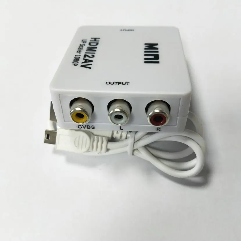 Композитный кабель преобразователя VGA2AV/CVBS совместимый с Mini HDMI 1080P на VGA RCA