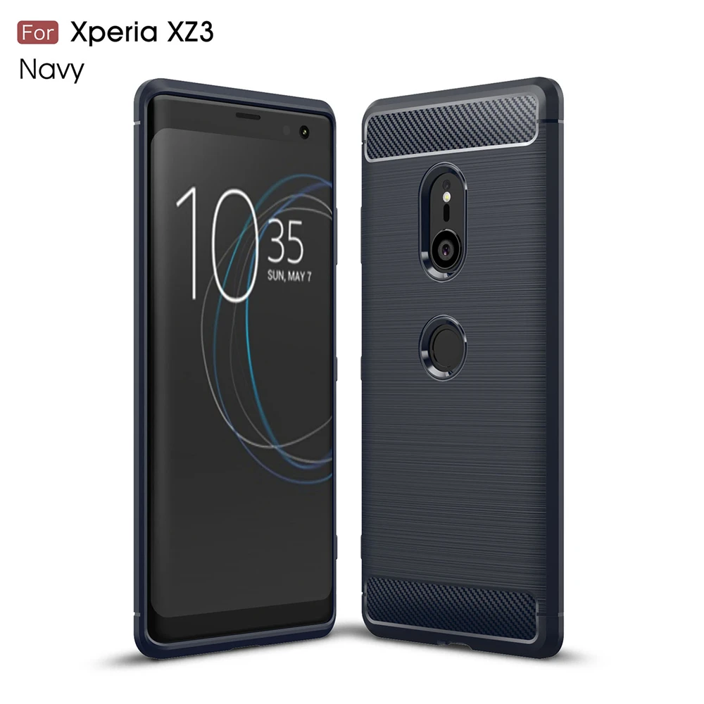 Чехол для Sony Xperia XZ3 в деловом стиле мягкий силиконовый резиновый чехол телефона |