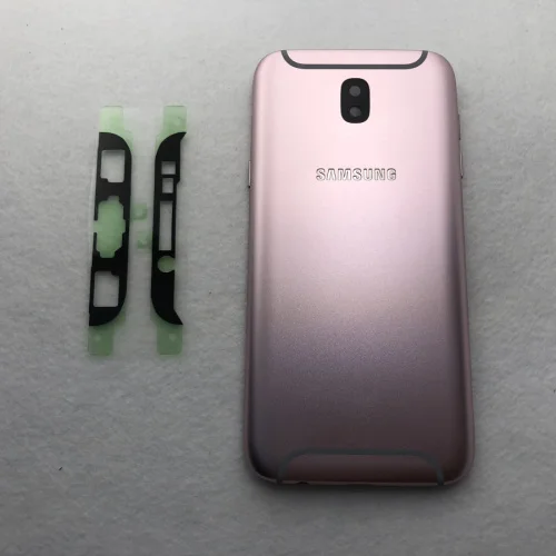 j730 Pink Для samsung Galaxy J3 j5 j7 pro корпус средняя рамка Задняя крышка батареи j330 j530 j730 с кнопками громкости питания - Цвет: j730 Pink