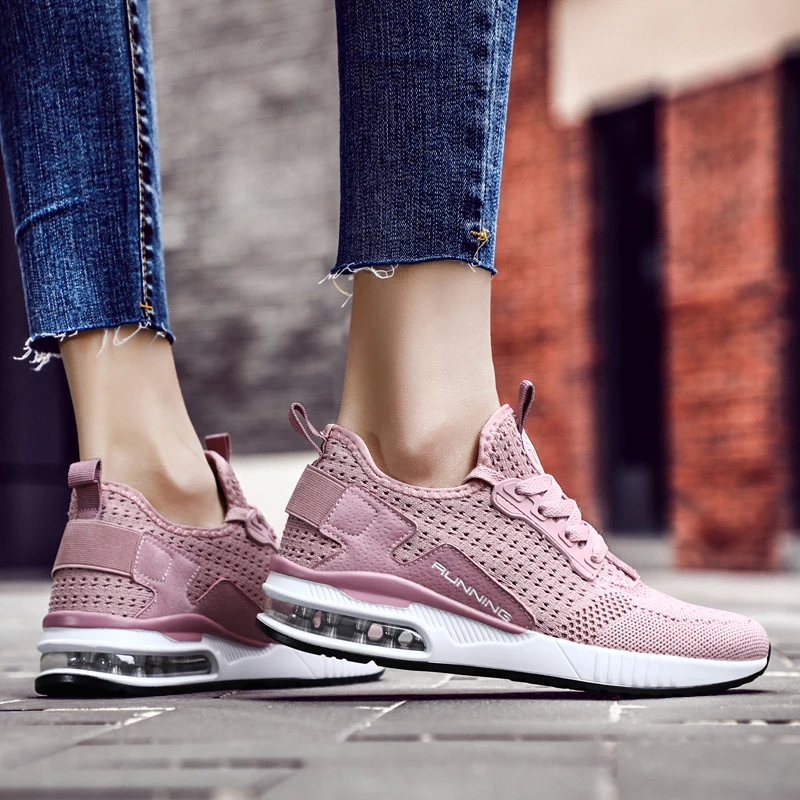 Мужские кроссовки, женская обувь для бега, унисекс, для улицы, Air Sole Motion control, тренировочная обувь, дышащая сетка, женская спортивная обувь для пробежек