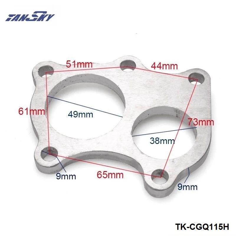 Turbocharge to Downpipes Flange Fit Garrett GT22 GT2252 Turbine Outlet TK-CGQ115H |
