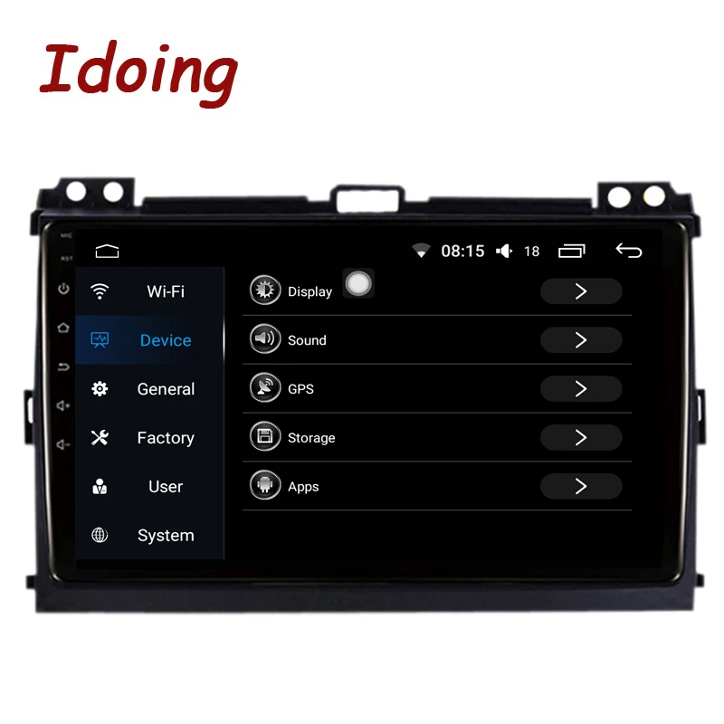 Автомагнитола Idoing 9 &quot 4 Гб + 64 ГБ Восьмиядерный Android 8 0 мультимедийный плеер