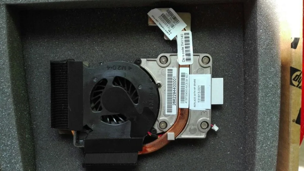 Кулер для ноутбука HP CQ35 dv3 2000 радиатор охлаждения с вентилятором модель 531813 001 536755