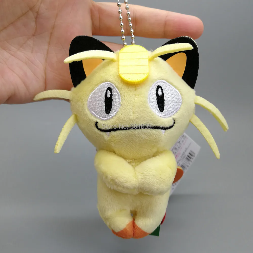 17 видов стилей Psyduck Meowth Ash Ketchum Brock James Jessie Misty 12 см плюшевый брелок в розницу