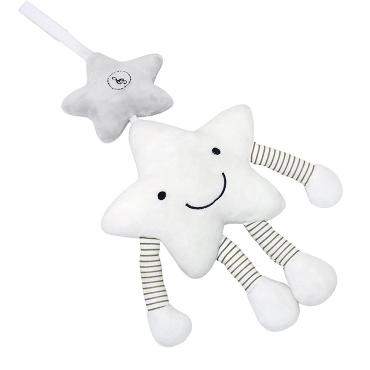 

Newborn Baby birthday gift Rattles Toy Infant Bed Crib Stroller Hanging Soft Plush Star Music Doll Toddler Appease Wind Bell