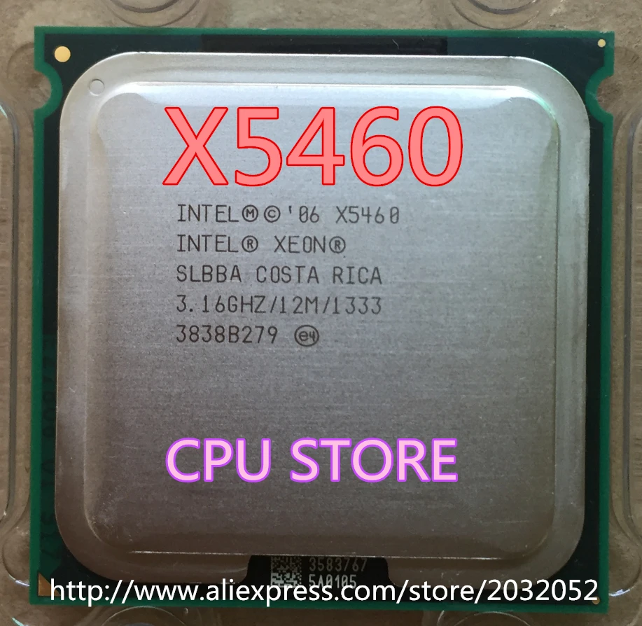 Оригинальный процессор Intel Xeon X5460 3 16 ГГц/12 МБ/1333 близок к процессору LGA771 Core 2 Quad Q9750