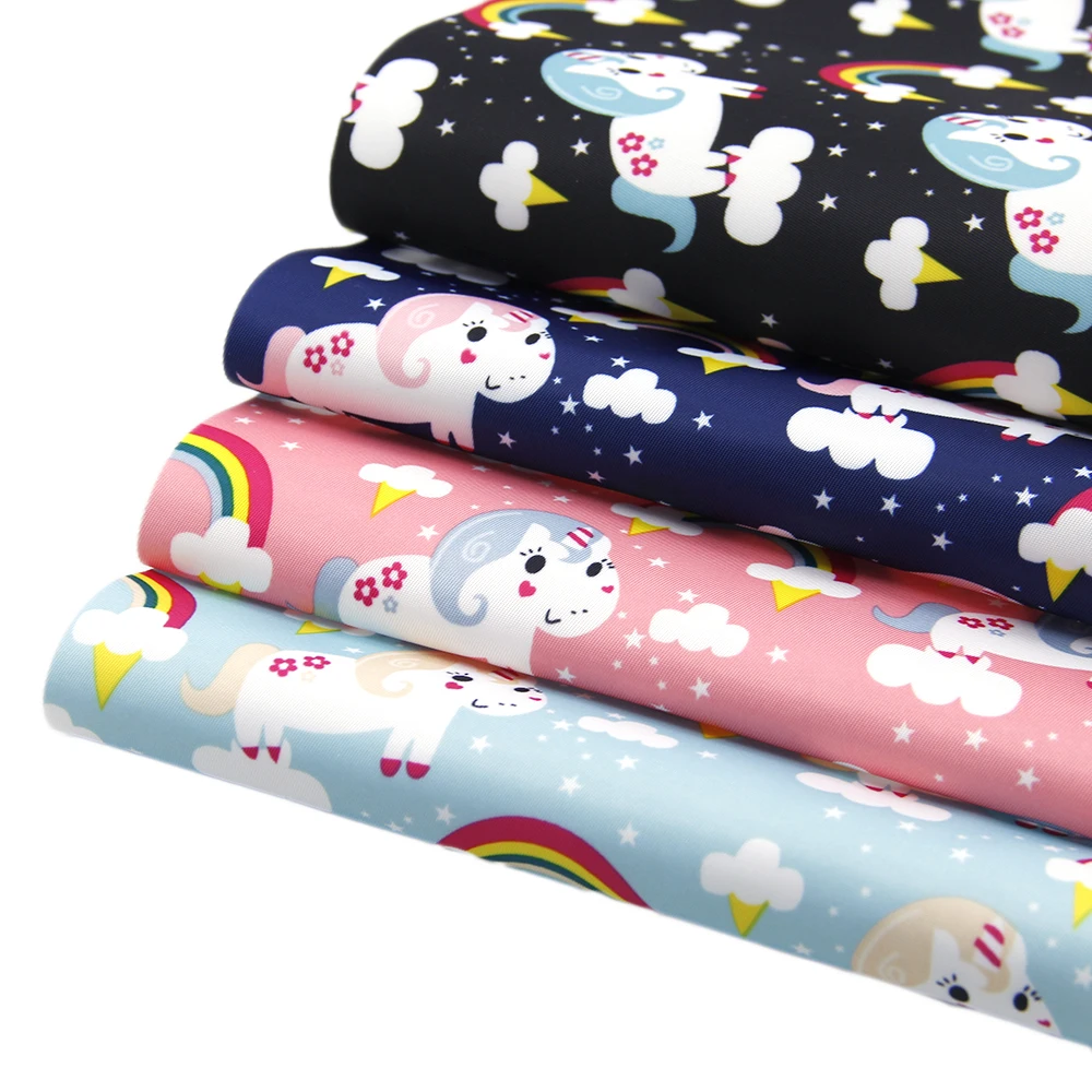 David accessories 20x33cm cat rainbow 380T Водонепроницаемая Ткань пэчворк для тканей детский
