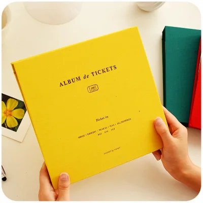 Корейский винтажный жесткий кинотеатр бумажный альбом для банкнот монет книга