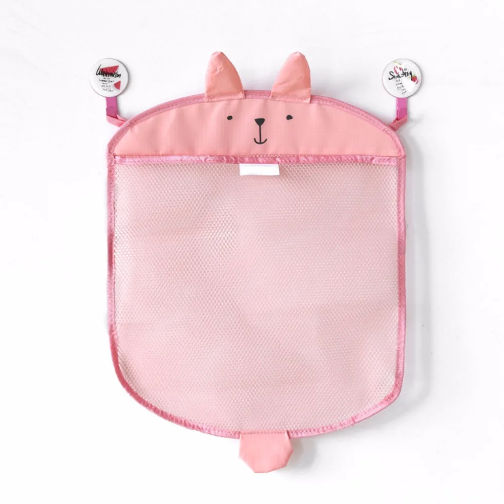 Hot Baby bathroom mesh bag for bath toys bag kids basket toys net cartoon animal shapes waterproof cloth sand toys beach storage