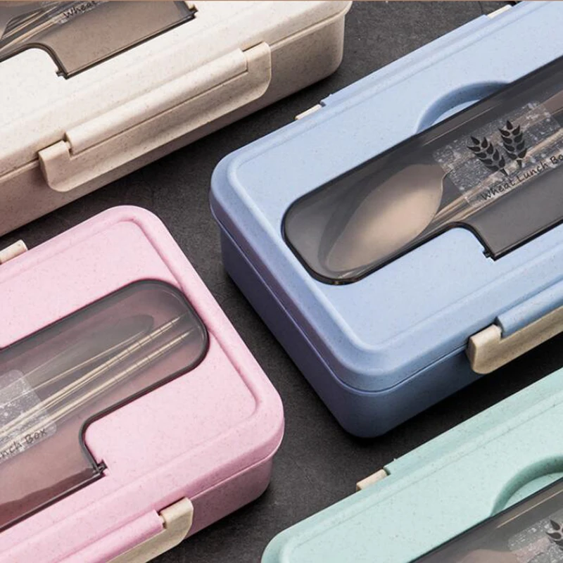 Пшеничная соломенная коробка для обедов микроволновая печь Bento box контейнер