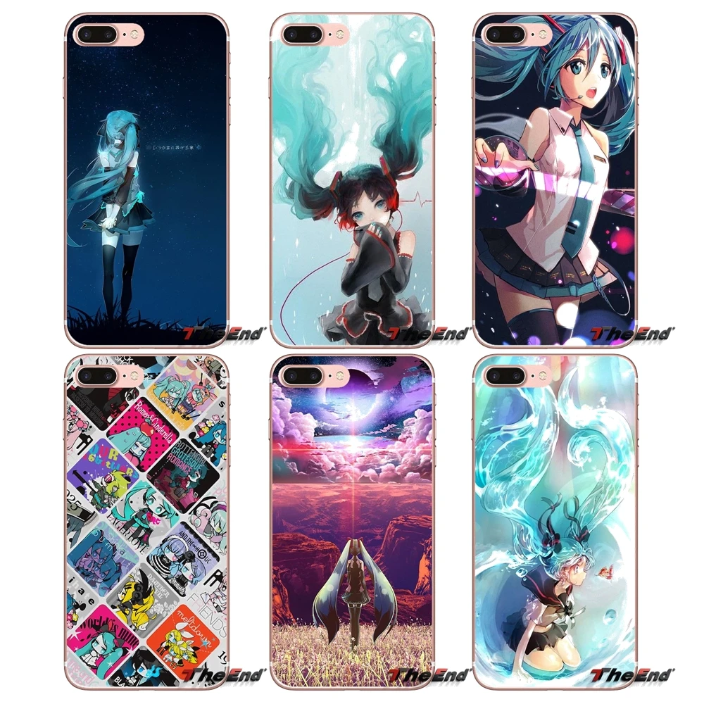Силиконовый Чехол Dakimakura Japan Hatsune Miku для Samsung Galaxy Note 3 4 5 Grand Core Prime S3 S4 S5 MINI S6 S7 edge S8 S9