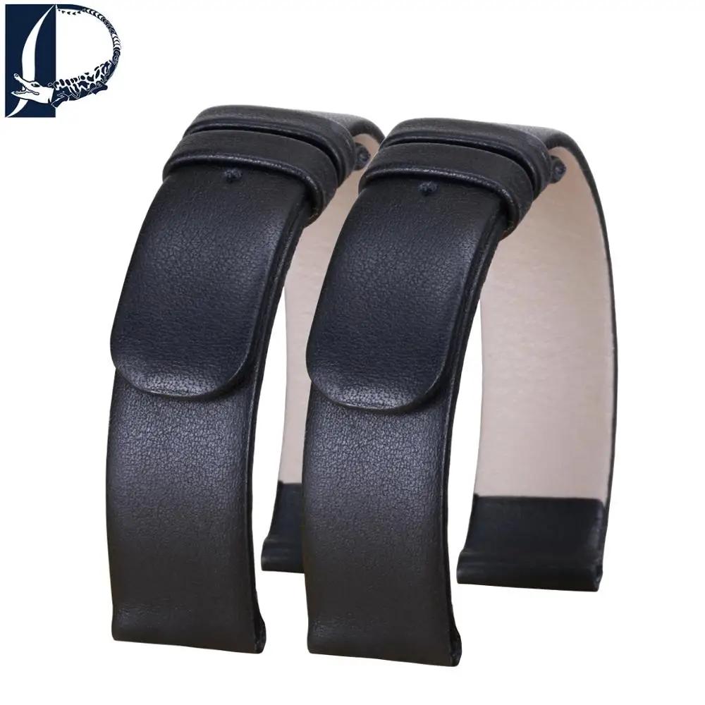 Pesno Genuine Leather Watch Band Black Watch Strap 12 16 18 20 24mm Suitable For Rado Esenza Belt Bracelet for Men and Women