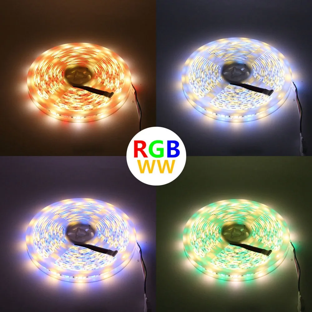 DC12V 5050 SMD RGBW/W набор светодиодных лент 60led/m светодиодный гибкий свет + 2 4G RGBW РФ Пульт