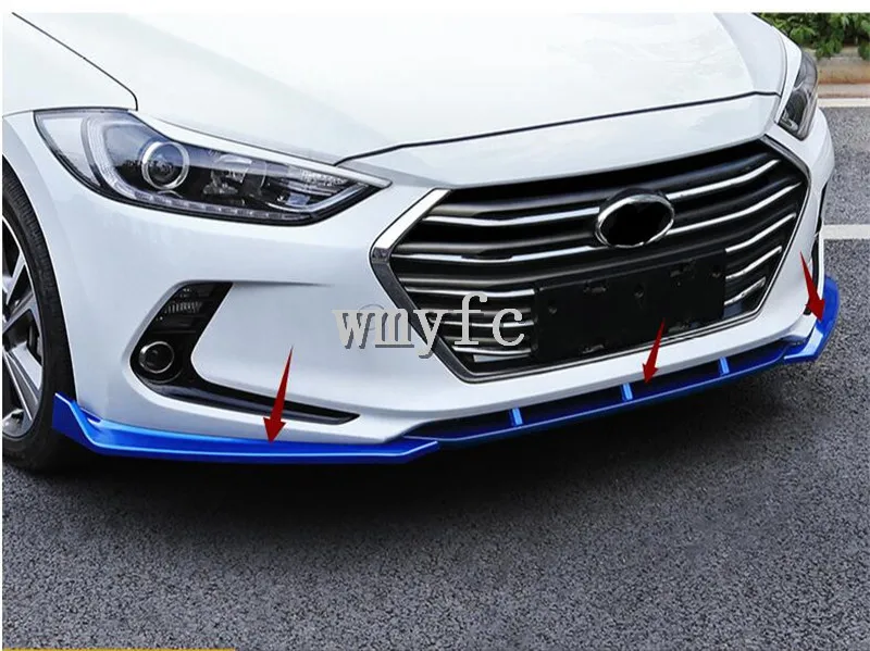Для hyundai Elantra ABS Хром передний бампер губы против царапин передний бампер аксессуары