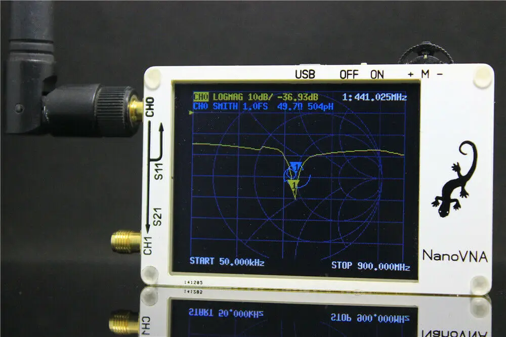 2,8 дюймов LCD нановна VNA HF VHF UHF UV векторный сетевой анализатор антенный анализатор+ ПК программное обеспечение+ батарея
