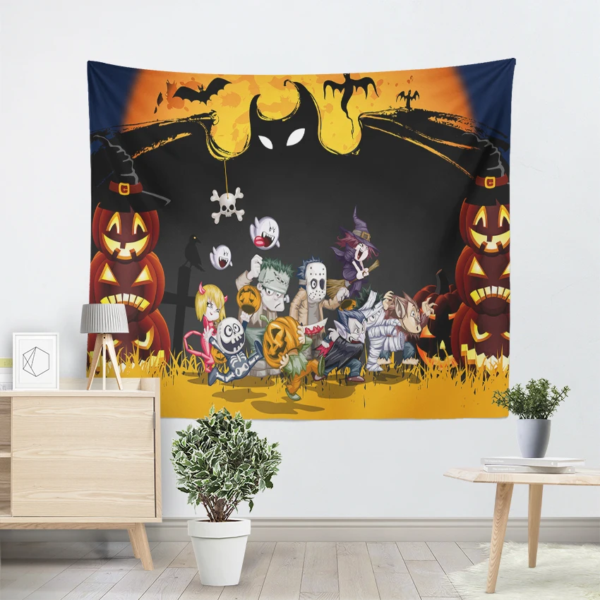 Настенный Гобелен на Хэллоуин украшение для вечерние домашний декор большое