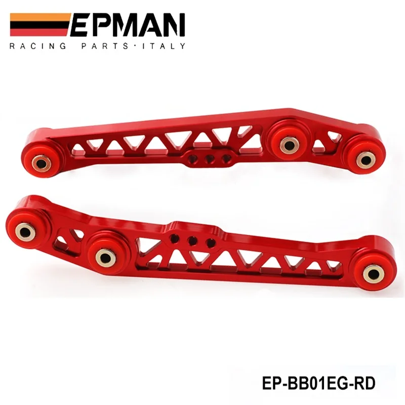 Красный LCA нижний рычаг управления для 88-95 HONDA CIVIC EG EF DEL SOL HU-BB01EG - Цвет: Красный