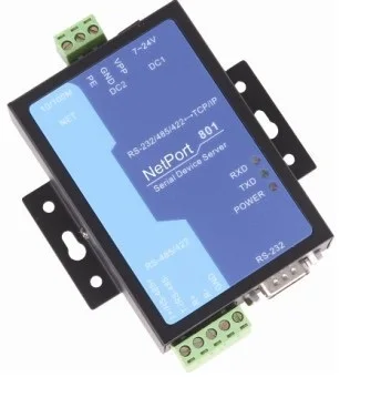 Серверное устройство с последовательным интерфейсом стандарта RS485/422 к RJ45 Ethernet