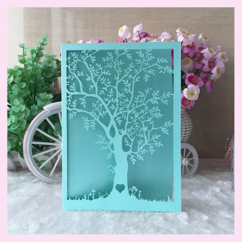 50 шт. карточка Тиффани синего цвета украшение для свадебной вечеринки