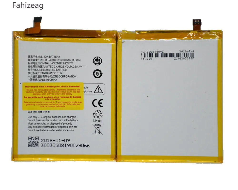 Fahizeag Li3930T44P6h816437 батарея Запчасти для ZTE Vodafone Smart V8 VFD710 VFD-710 | Мобильные телефоны и